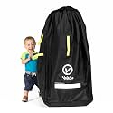 V VOLKGO XL Stroller Travel Bag for Airplane with Backpack Shoulder Straps, Stroller Cover for Air Travel, Jogger & Carrier, Waterproof Travel Cover (18x24x47 in)
