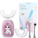 V-WHITE Ultrasonic U Shaped Auto Brush for Kids - Automatic Toothbrush