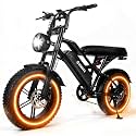 V100 1500W Peak Electric Bike for Adults, 28MPH 48V 13Ah Removable Battery, 60 Mile Range, 16"x4.0" Fat Tire, 7-Speed E-Bike with Dual Suspension – Commuter Ebike for Men &amp; Women