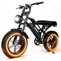 1500W Peak Electric Bike for Adults, 28MPH 48V 13Ah Removable Battery, 60 Mile Range, 16"x4.0" Fat Tire, 7-Speed E-Bike with Dual Suspension – Commuter Ebike for Men & Women