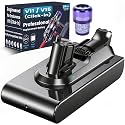 V11 Battery Replacement Compatible with Dyson V11 V15(Click-in Installation) SV15 SV22,6000mAh for V11 Extra Absolute Animal Torque Drive Outsize Vacuum Cleaner