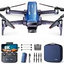 V11PRO Drone with 8K Camera for Adults, 3-Axis Gimbal Drones with 4K/30fps Video, 48 Million Pixels, 40mins Flight Time, 6KM Video Transmission Quadcopter, Professional Drone
