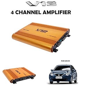 v12 car 4 channel amplifier for maruti suzuki baleno