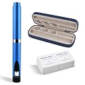 V2 Reusable Peptide Pen Injector for 3mL Cartridge, with 50 Prep Pads, Blue