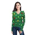 v28 Varied Ugly Christmas Sweater for Women Merry Reindeer Shirt Knit Sweaters