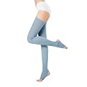 v28 Women Girls Thigh High Neon Ribbed Long 80s 90s Party Skating Leg Warmers