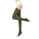 v28 Women Girls Thigh High Neon Ribbed Long 80s 90s Party Skating Leg Warmers