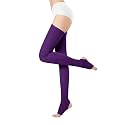 v28 Women Girls Thigh High Neon Ribbed Long 80s 90s Party Skating Leg Warmers