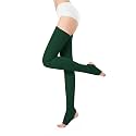 v28 Women Girls Thigh High Neon Ribbed Long 80s 90s Party Skating Leg Warmers