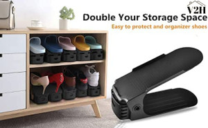 V2H Adjustable Plastic Shoe Organizers Adjustable Shoe