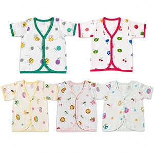 V2M Cotton Jhabla New Born Baby Clothes