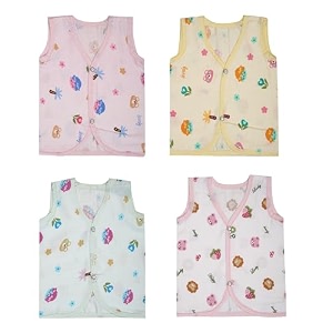 V2M Cotton Jhabla New Born Baby Clothes