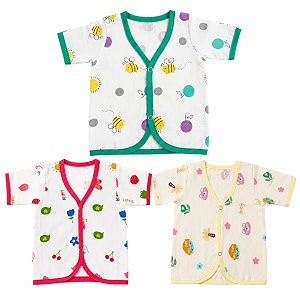 V2M Cotton Jhabla New Born Baby Clothes