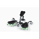 V3 Rolling Knee Pads - Durable Ergonomic Mobile Knee Pads with Seat - 360° Turning Capability, Supports 360 lbs, Compactable, Optimal for any Floor Job