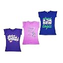 V3E Women39s Cotton Printed T-Shirt Multicolour-Pack of