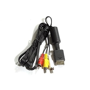 v4 av cable for ps2 and ps3 for sony playstation 2 and playstation 3 gaming console multicolor