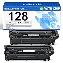 v4ink 2PK Compatible CRG-128 Toner Cartridge Replacement for Canon 128 Black Toner Cartridge Ink for Canon imageclass D530 D550 LBP6230dw MF4450 MF4570dw MF4770n MF4890dw MF4880dw Printer