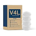 V4L Transparent Takeout Food Containers Food Storage Containers With Lids Freezer Safe | Meal Prep | Microwavable Dishwasher | Leakproof | BPA Free (500 ml pack of 100)