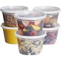 V4L Plastic Transparent Takeout Food Containers Food Storage Containers With Lids Freezer Safe | Meal Prep | Microwavable Dishwasher | Leakproof | BPA Free (500 ML Pack Of 25)