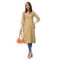 V4M Womens Multicolor Polyester Ethnic Printed Straight