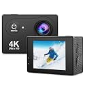 6K Action Camera with 50MP Photo, 4K 60FPS, SONY415 Sensor, 170° Wide Angle, EIS Stabilization, Dual Screen, Wi-Fi, Remote Control, 1350mAh Battery, 256GB Support for Sports &amp; Travel