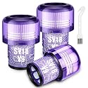 V9 SV18 Filter Replacement for Dyson SV18 Digital Slim/Spare &amp; for Dy-son V9 Motorbar Cordless Vacuum, Part No. 970612-01 V9 Motorbar Vacuum Filter, 3 Pack