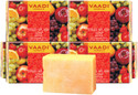 vaadi Herbals Fruit Splash Soap With Extracts of Orange Peach G.Apple Lemon(75gms x 6)