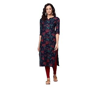 Vaamsi Womens Cotton Blend Floral Printed Straight