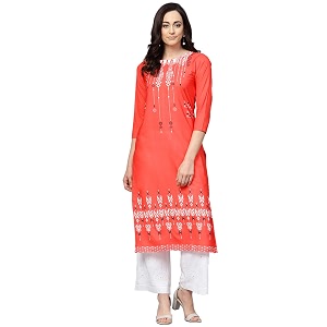 Vaamsi Womens Crepe A-Line Regular Kurta
