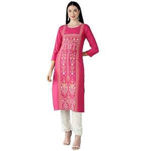 Vaamsi Womens Crepe Straight Kurta VPK1779E M