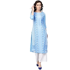 Vaamsi Womens Crepe A-Line Kurta VPK1704E M