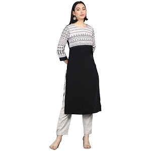 Vaamsi Womens Crepe Straight Kurta VPK1690E S