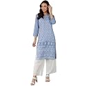 Vaamsi Women39s Crepe Floral Regular Kurta