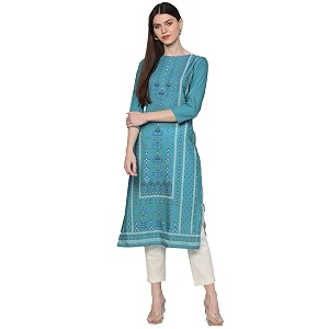 Vaamsi Womens Crepe Regular Kurta