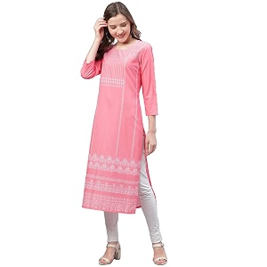 Vaamsi Womens Crepe Regular Kurta
