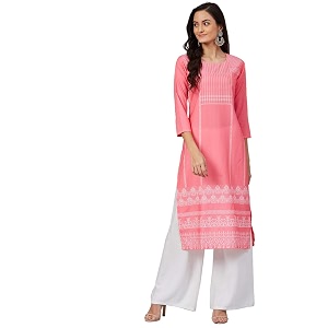 Vaamsi Womens Crepe Regular Kurta