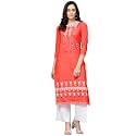 Vaamsi Women39s Crepe A-Line Regular Kurta