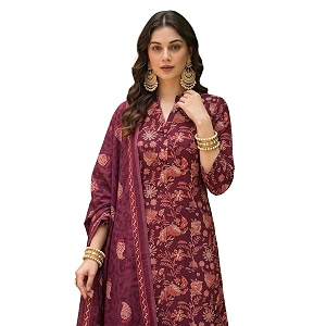 Vaamsi Womens Floral Printed Straight Kurta Pant