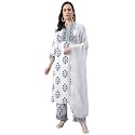 Vaamsi Polyester Printed Kurta Palazzo Dupatta Set