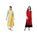 Vaamsi Women39s Poly Crepe a-line Kurta VPK1583_S_