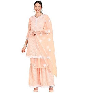 Vaamsi Womens Poly Silk Ethnic Motifs Embroidered