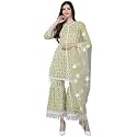 Vaamsi Women39s Poly Silk Embroidered Kurta Sharara
