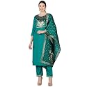 Vaamsi Women39s Poly Silk Solid Yoke Design