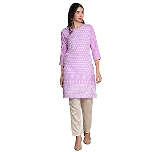 Vaamsi Womens Crepe Regular Kurta