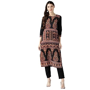 Vaamsi Womens Polyester Regular Kurta