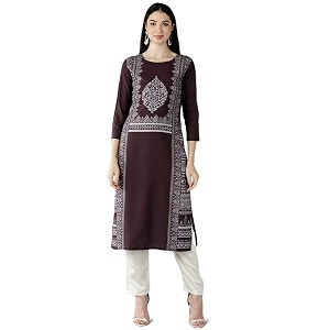 Vaamsi Womens Polyester Regular Kurta