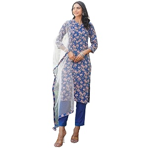 Vaamsi Womens Printed Straight Kurta Pant With