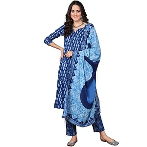 Vaamsi Womens Ethnic Motifs Printed Straight Kurta