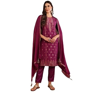 Vaamsi Silk Blend Womens Kurta Pant With