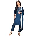 Vaamsi Women39s Silk Blend Yoke Design Printed